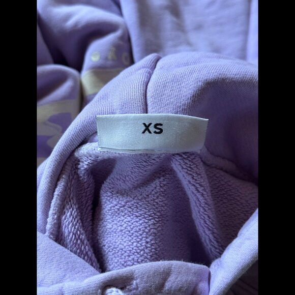 Cherry Los Angeles Hoodie XS Adults Purple Double Knit Fleece Drawstring Waist - Picture 8 of 11